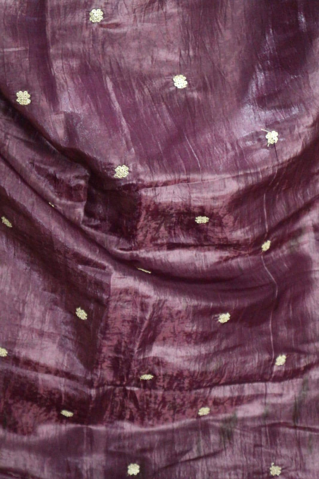 Purple colour Organza Dupatta
