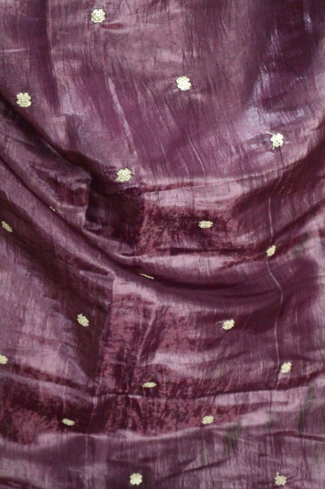 Purple colour Organza Dupatta