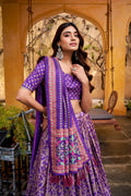 Soft tussar silk lehenga with gotta Patti Lace Border Dupatta | Indian Wedding Outfit, Mehendi Sangeet Dress