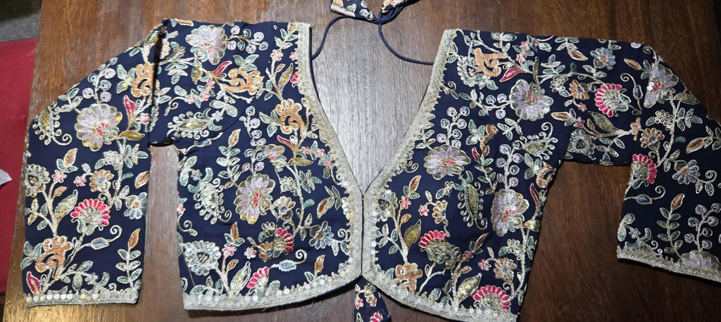 Handcrafted Indian Blouse | Festive Saree Blouse | Mirror Work Blouse | Wedding & Navratri Choli | Ethnic Designer Blouse for Women