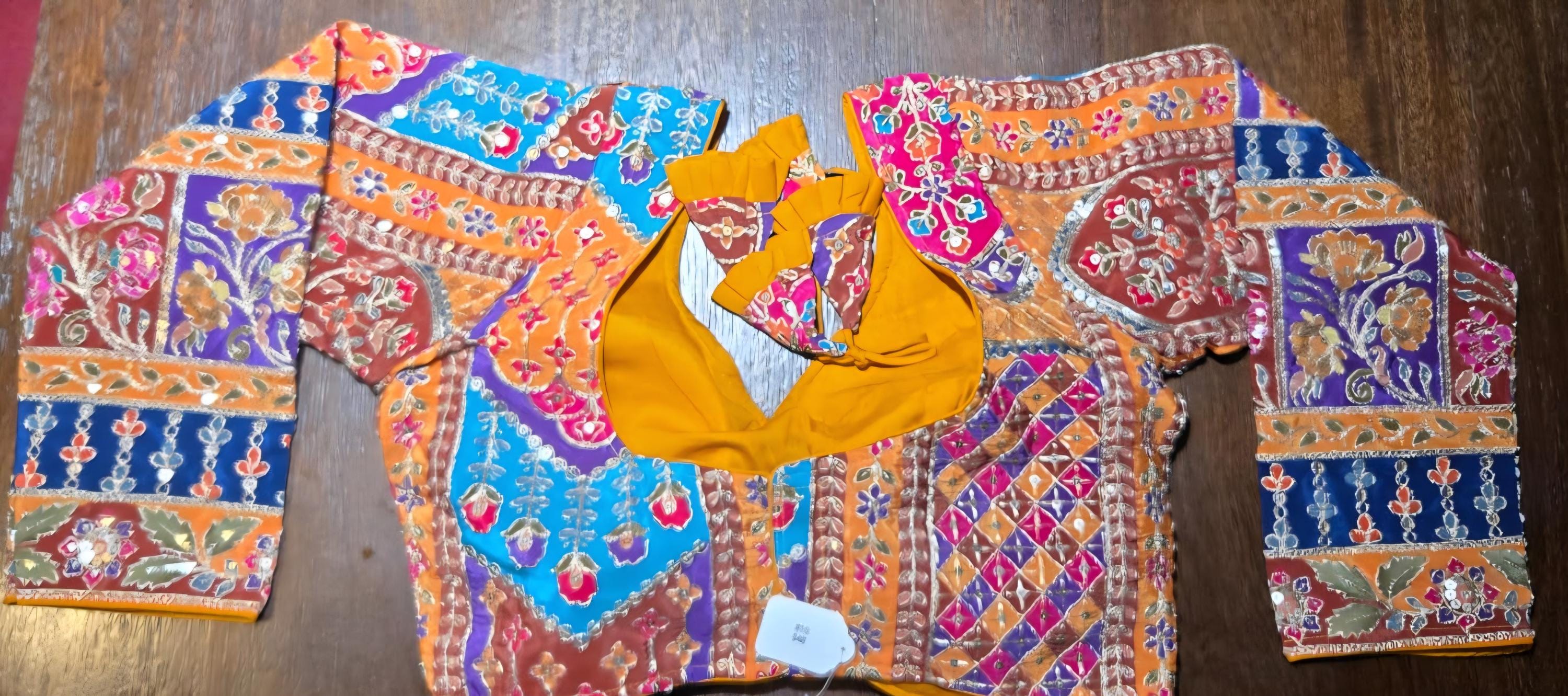 Handcrafted Indian Blouse | Festive Saree Blouse | Mirror Work Blouse | Wedding & Navratri Choli | Ethnic Designer Blouse for Women