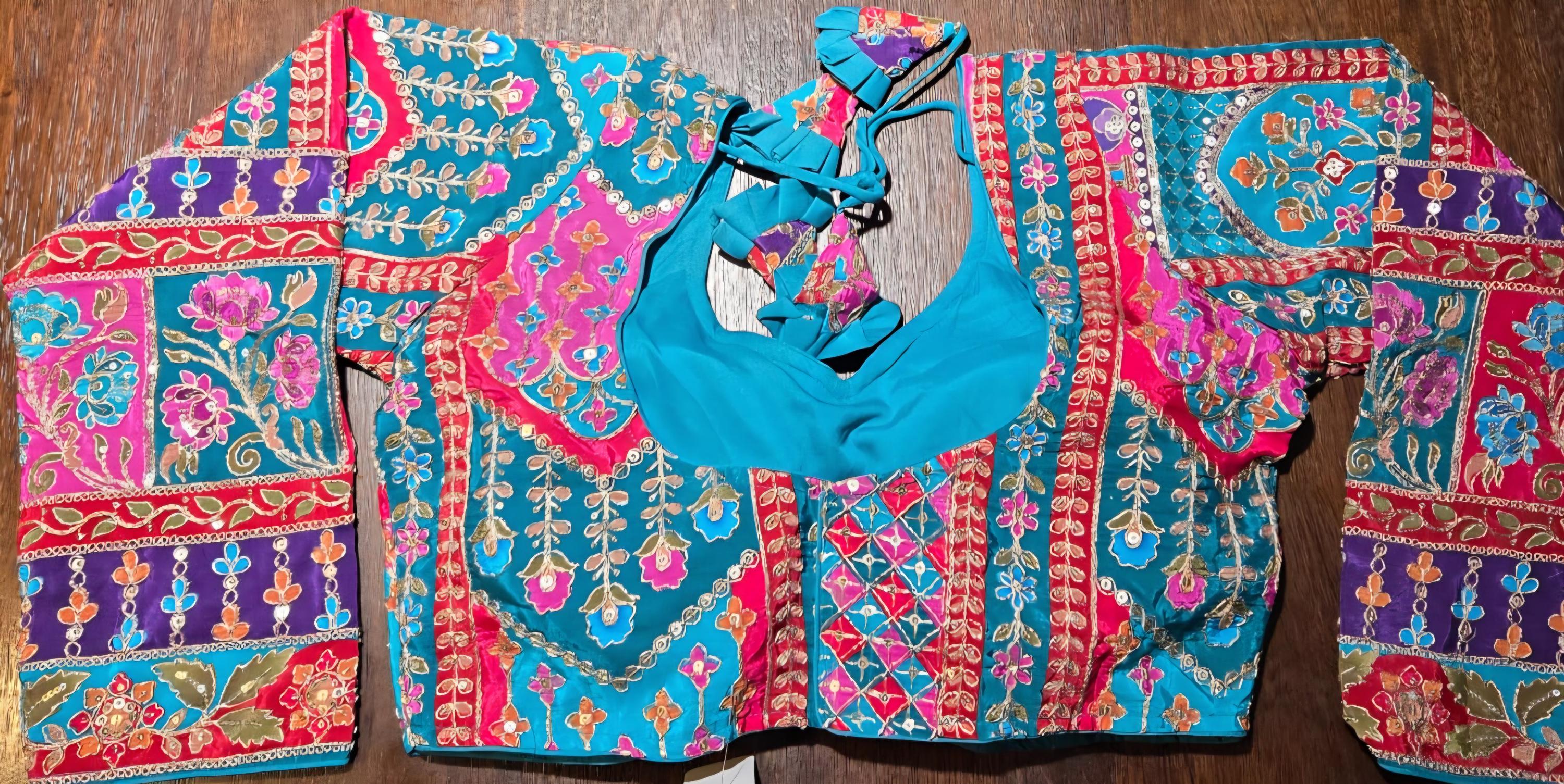 Handcrafted Indian Blouse | Festive Saree Blouse | Mirror Work Blouse | Wedding & Navratri Choli | Ethnic Designer Blouse for Women