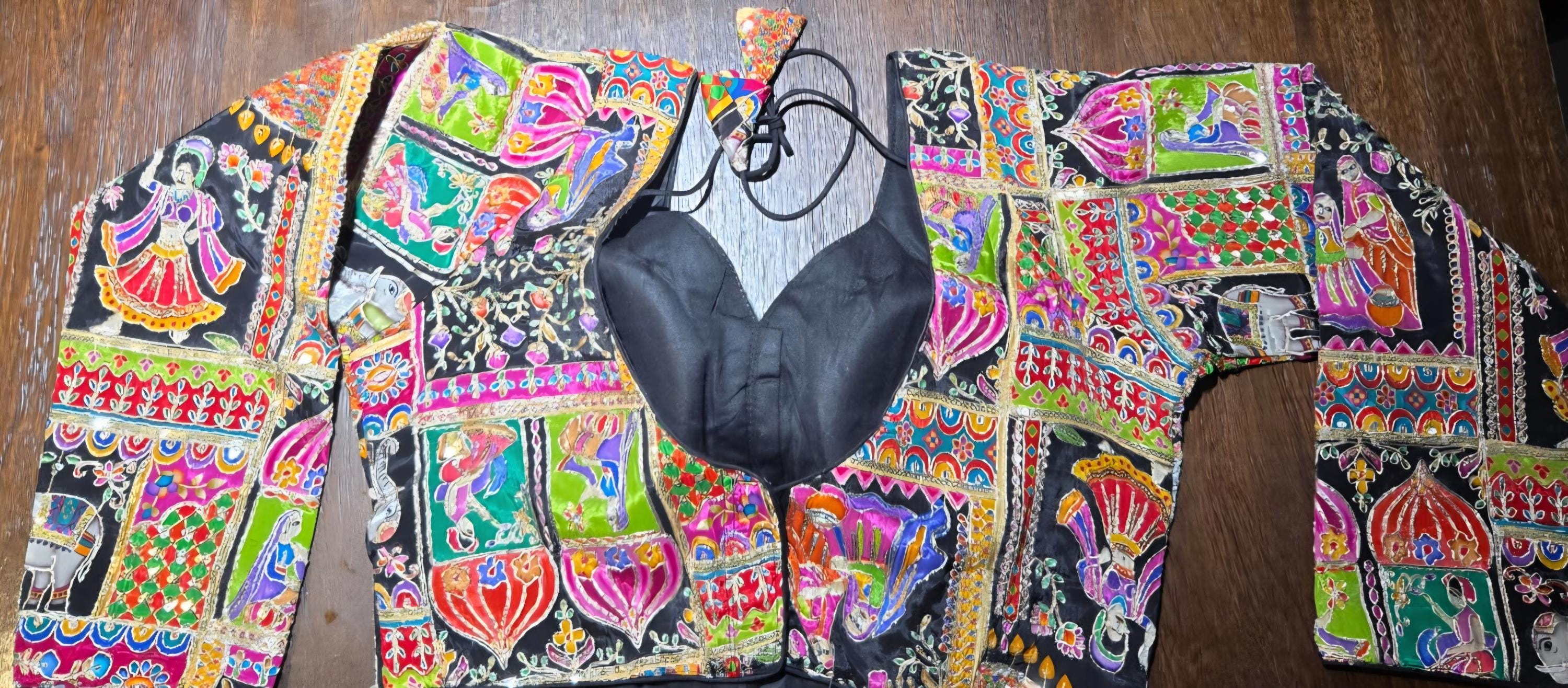 Handcrafted Indian Blouse | Festive Saree Blouse | Mirror Work Blouse | Wedding & Navratri Choli | Ethnic Designer Blouse for Women