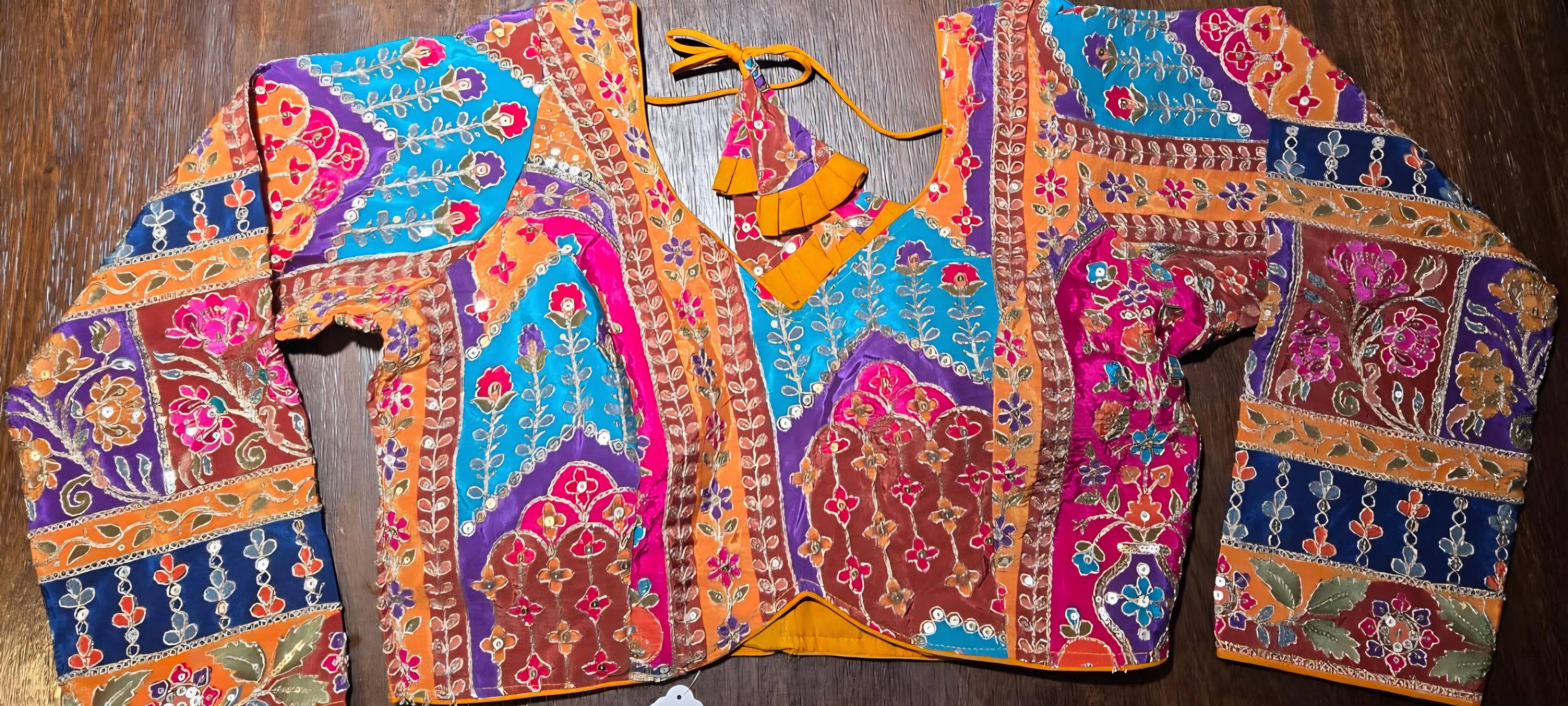 Handcrafted Indian Blouse | Festive Saree Blouse | Mirror Work Blouse | Wedding & Navratri Choli | Ethnic Designer Blouse for Women