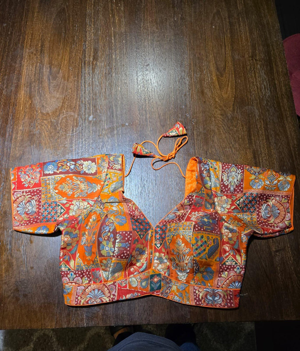 Handcrafted Indian Blouse | Festive Saree Blouse Mirror Work Blouse Wedding & Navratri Choli | Ethnic Designer Blouse for Women B29,B30,B32
