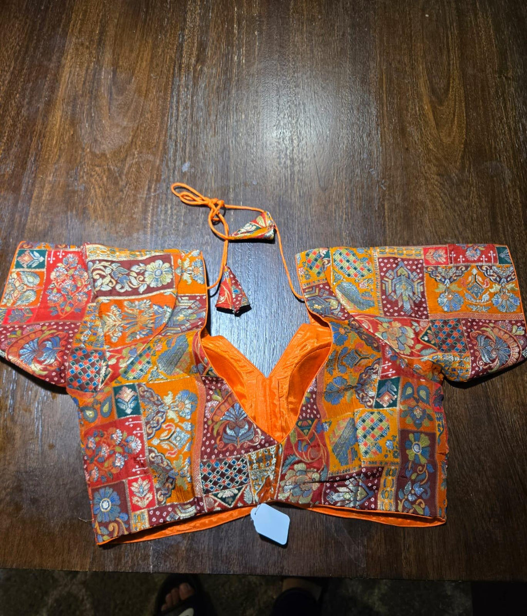 Handcrafted Indian Blouse | Festive Saree Blouse Mirror Work Blouse Wedding & Navratri Choli | Ethnic Designer Blouse for Women B29,B30,B32