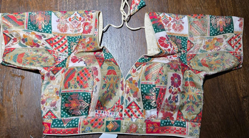 Handcrafted Indian Blouse | Festive Saree Blouse Mirror Work Blouse Wedding & Navratri Choli | Ethnic Designer Blouse for Women B29,B30,B32
