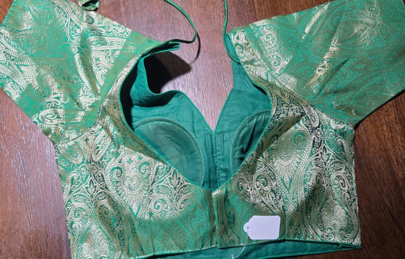 Handcrafted Indian Blouse | Festive Saree Blouse Mirror Work Blouse Wedding & Navratri Choli | Ethnic Designer Blouse for Women B24,B25,B26