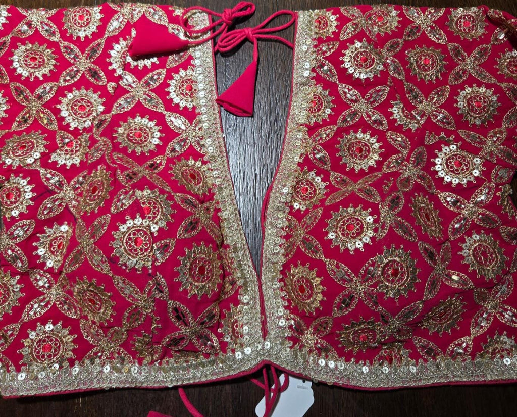 Handcrafted Indian Blouse | Festive Saree Blouse | Mirror Work Blouse | Wedding & Navratri Choli | Ethnic Designer Blouse for Women B52 ,B48