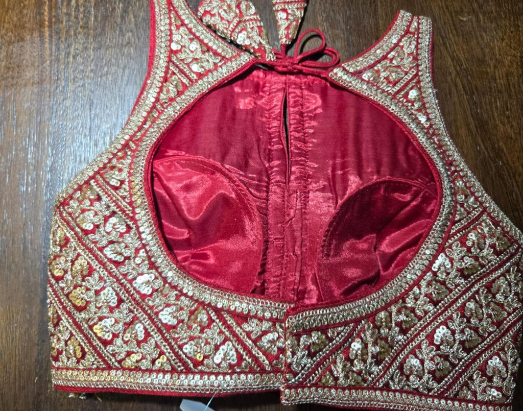 Handcrafted Indian Blouse | Festive Saree Blouse | Mirror Work Blouse | Wedding & Navratri Choli | Ethnic Designer Blouse for Women