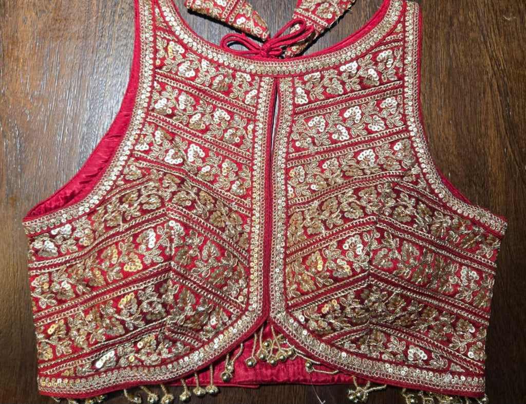 Handcrafted Indian Blouse | Festive Saree Blouse | Mirror Work Blouse | Wedding & Navratri Choli | Ethnic Designer Blouse for Women