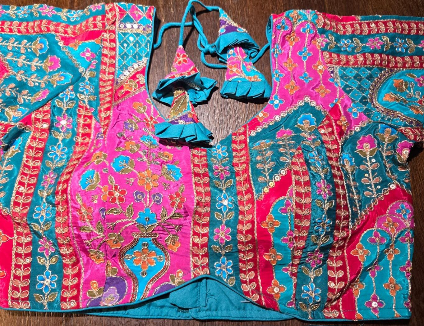 Handcrafted Indian Blouse | Festive Saree Blouse | Mirror Work Blouse | Wedding & Navratri Choli | Ethnic Designer Blouse for Women
