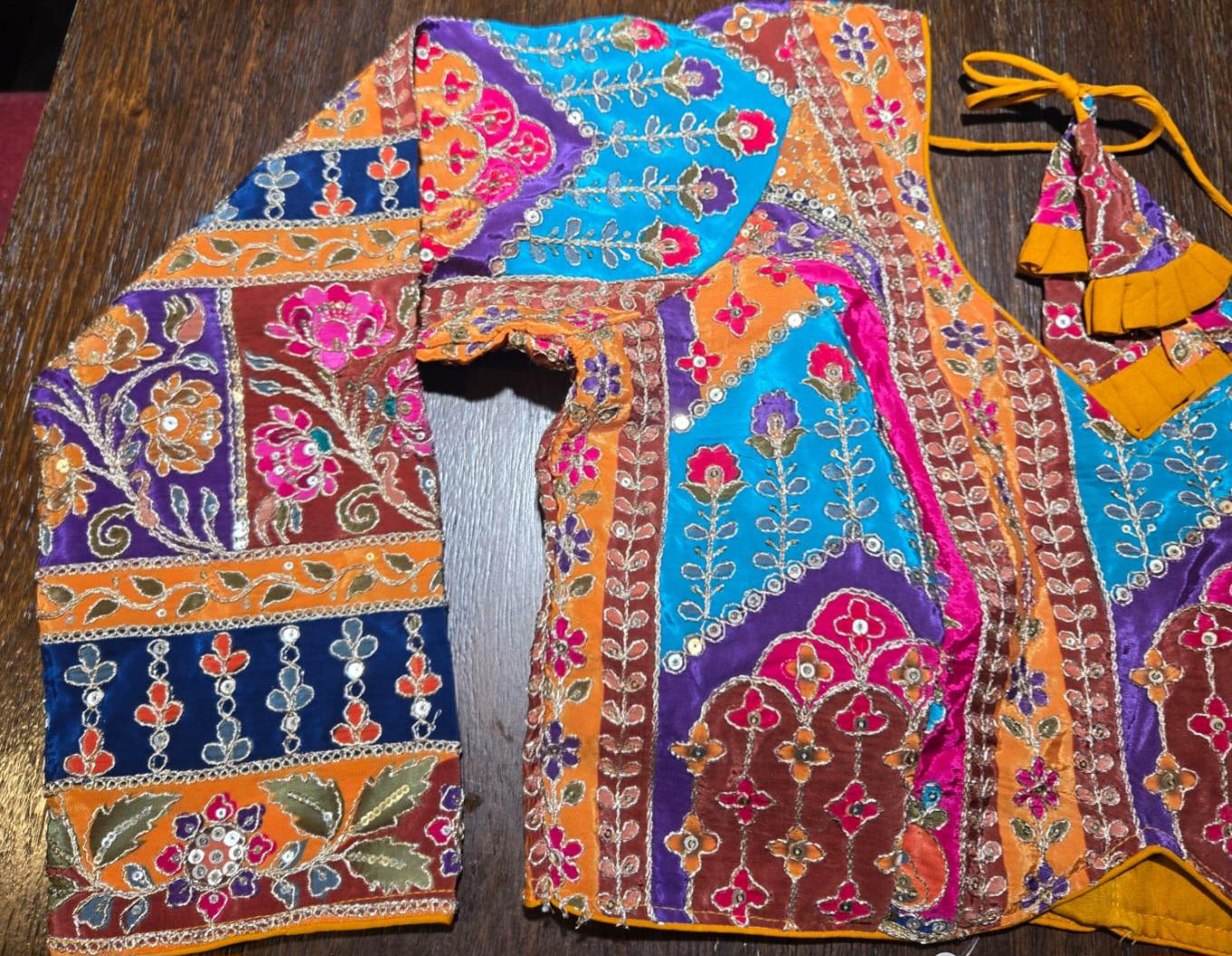 Handcrafted Indian Blouse | Festive Saree Blouse | Mirror Work Blouse | Wedding & Navratri Choli | Ethnic Designer Blouse for Women
