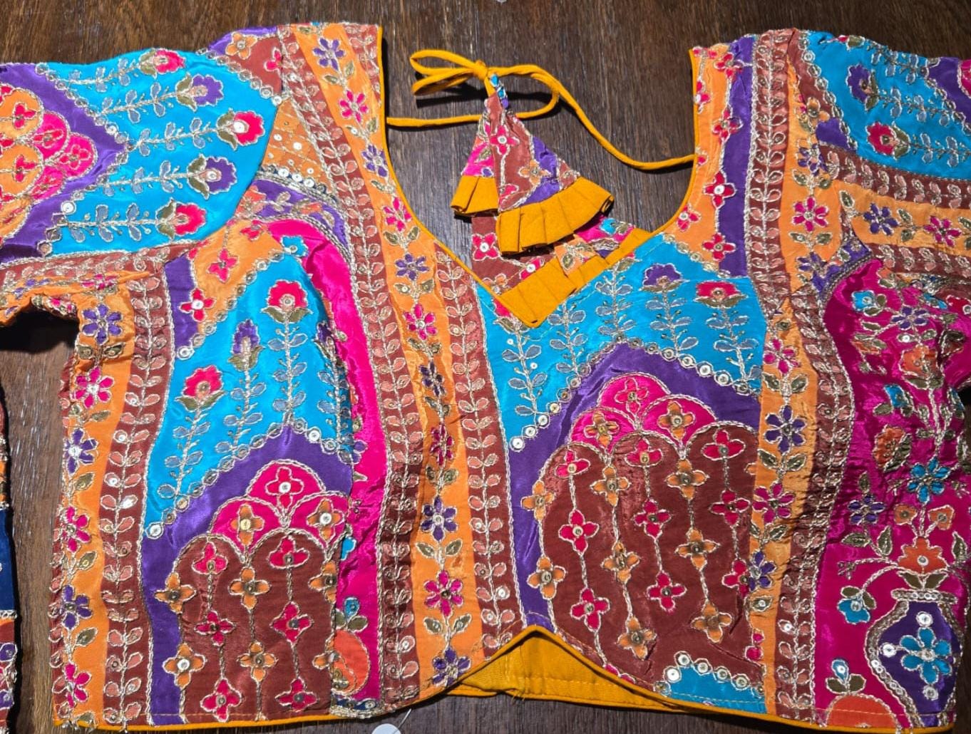 Handcrafted Indian Blouse | Festive Saree Blouse | Mirror Work Blouse | Wedding & Navratri Choli | Ethnic Designer Blouse for Women