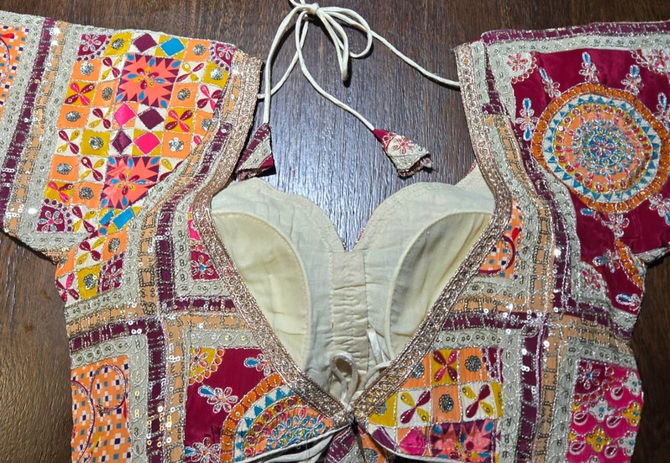Handcrafted Indian Blouse | Festive Saree Blouse | Mirror Work Blouse | Wedding & Navratri Choli | Ethnic Designer Blouse for Women
