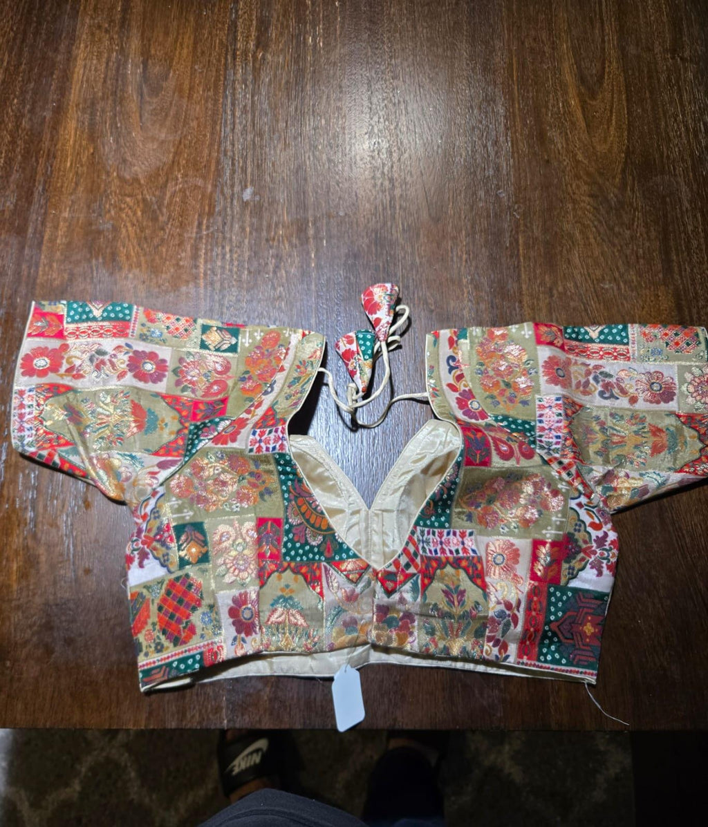 Handcrafted Indian Blouse | Festive Saree Blouse Mirror Work Blouse Wedding & Navratri Choli | Ethnic Designer Blouse for Women B29,B30,B32