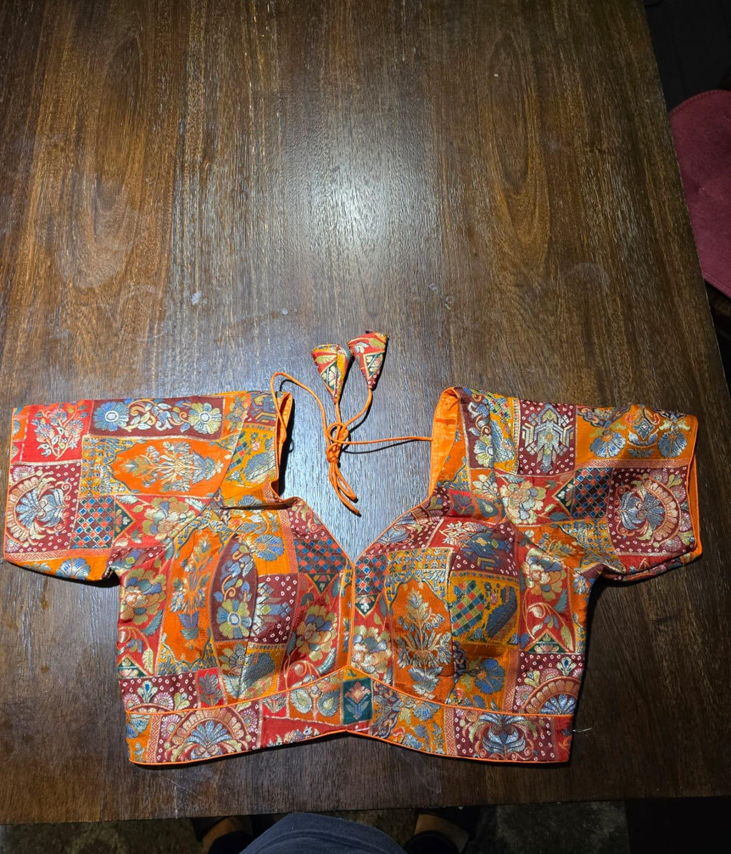 Handcrafted Indian Blouse | Festive Saree Blouse Mirror Work Blouse Wedding & Navratri Choli | Ethnic Designer Blouse for Women B29,B30,B32