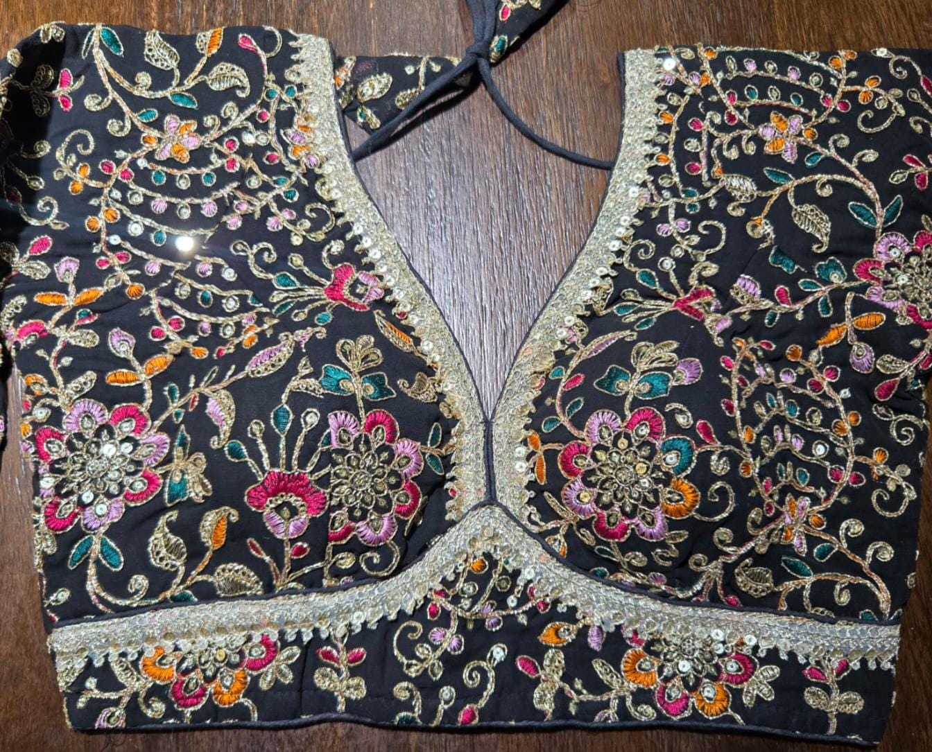 Handcrafted Indian Blouse | Festive Saree Blouse | Mirror Work Blouse | Wedding & Navratri Choli | Ethnic Designer Blouse for Women B41 ,B42