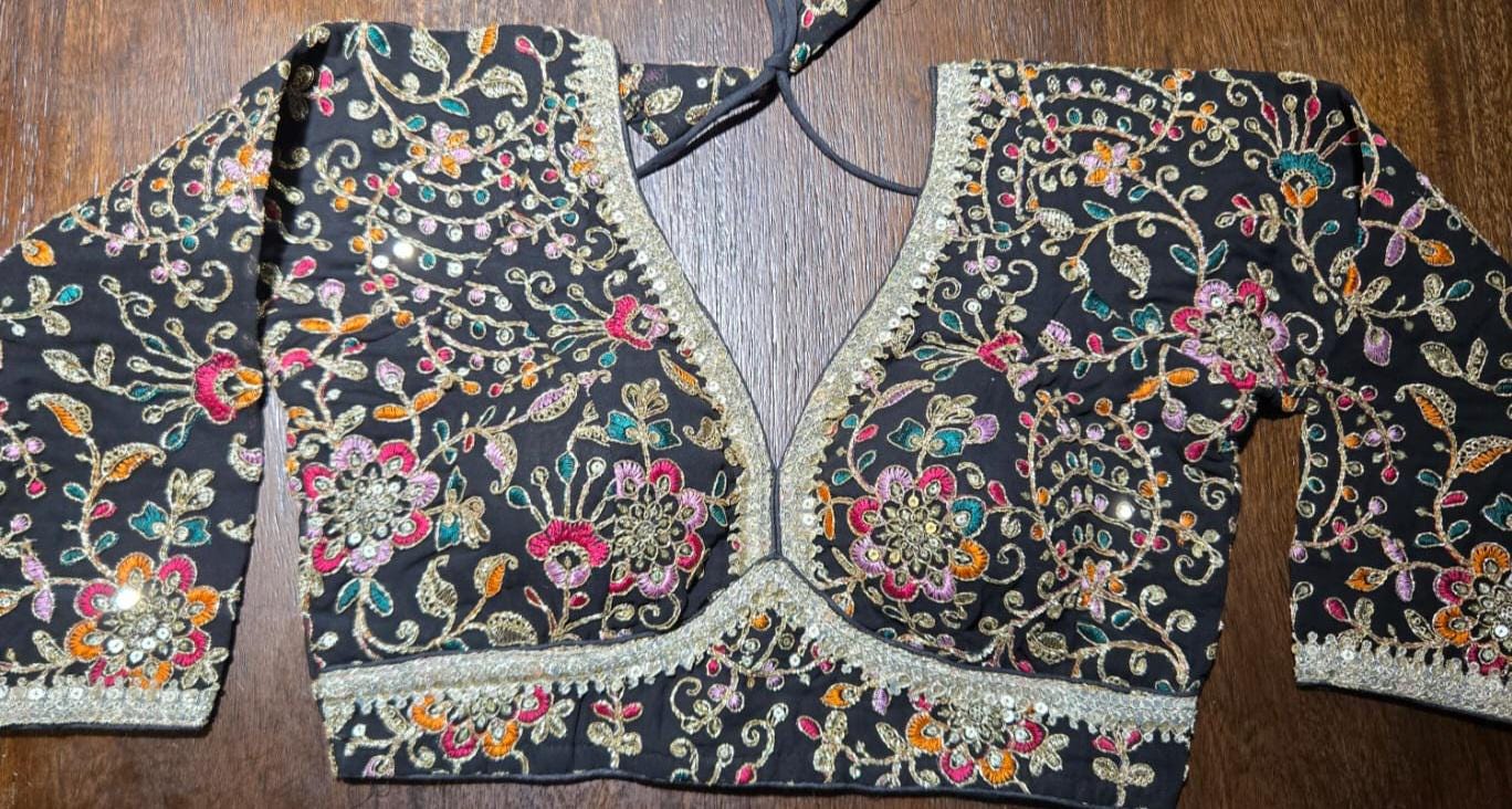 Handcrafted Indian Blouse | Festive Saree Blouse | Mirror Work Blouse | Wedding & Navratri Choli | Ethnic Designer Blouse for Women B41 ,B42