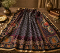 Boho Block Printed Chinnon Dupatta | Indian Ethnic Dupatta for Women | Traditional Art Inspired Dupatta | Lightweight Festive Dupatta