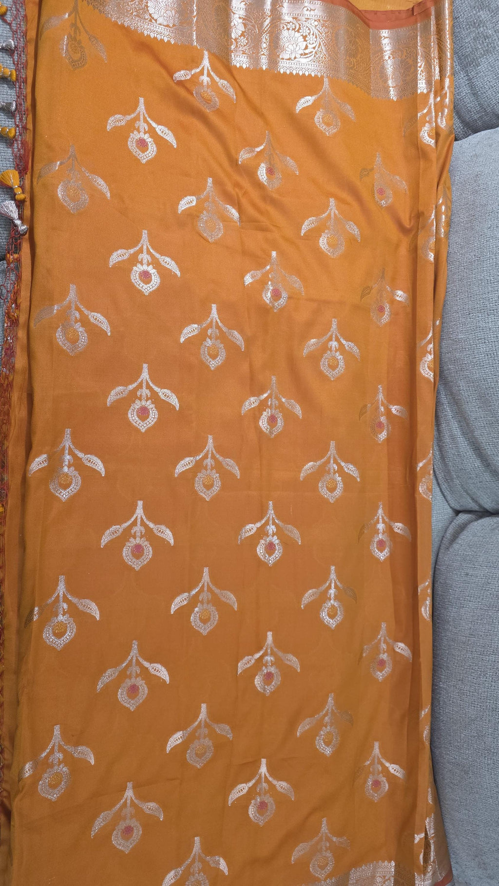 Elegant Orange banarasi Saree & Festive Wear