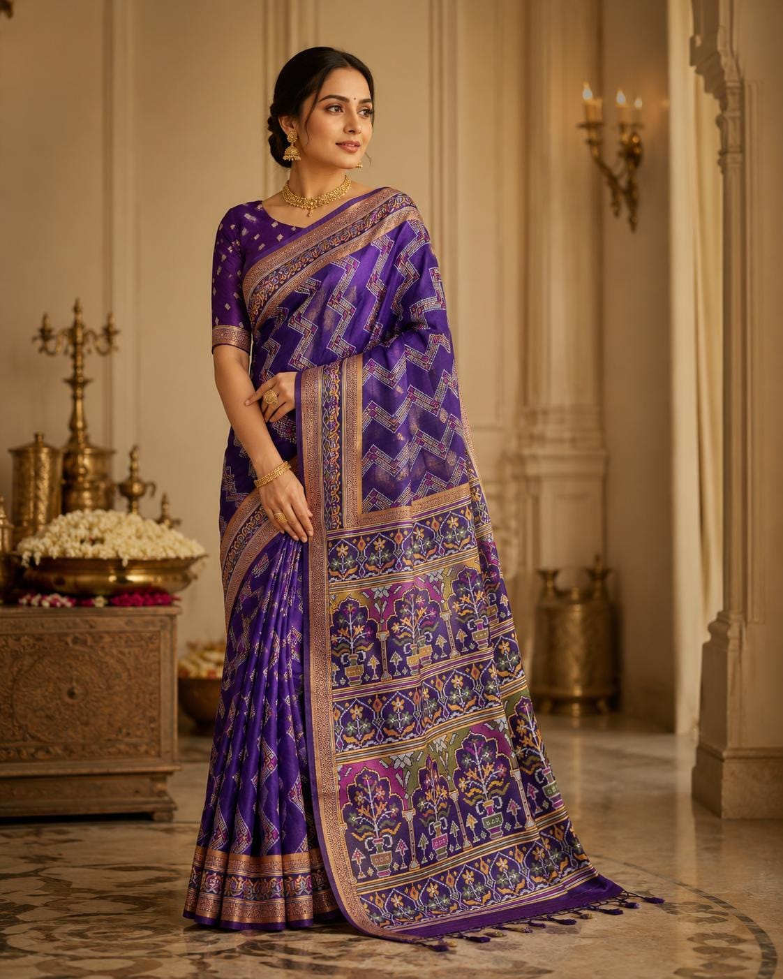 Exquisite Black patola Banarasi Saree Handwoven Elegance. Fall and Pico done