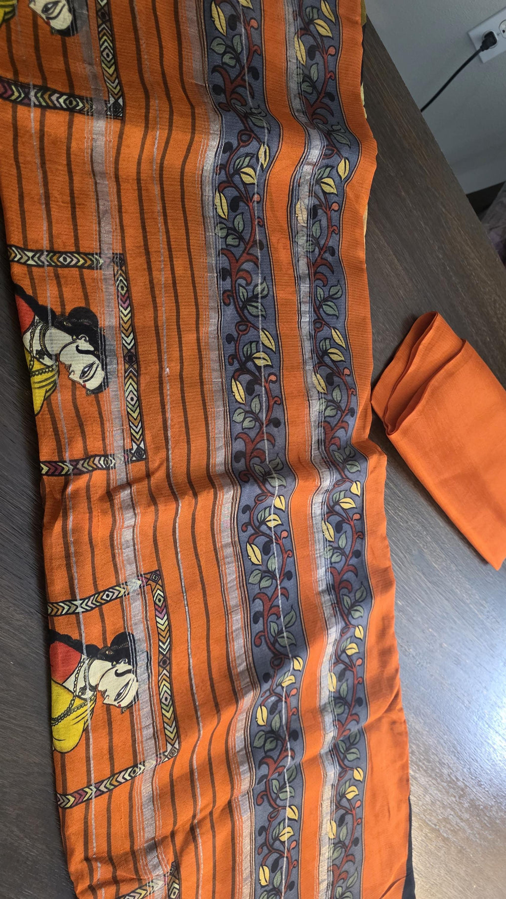 Exquisite black Pure Pattu digital print sarees in Mangalagiri silk Handwoven Elegance. Fall and Pico done