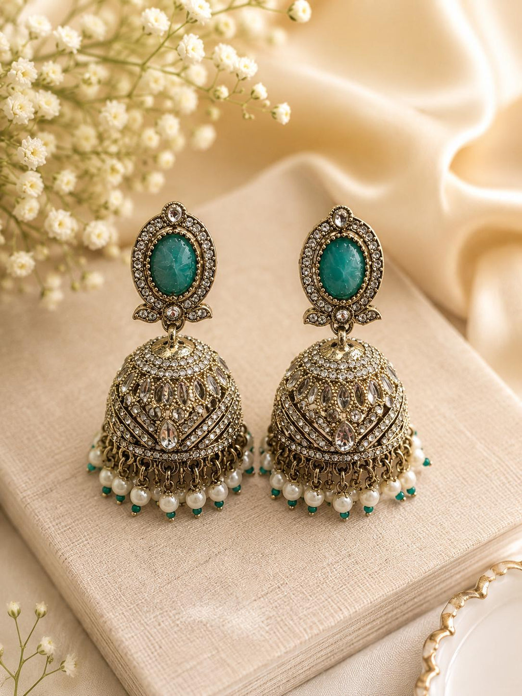 Oxidized Silver Jhumka Earrings | Indian Ethnic Statement Earrings | Boho Dangle Earrings | Navratri Jewelry | Gift for Her