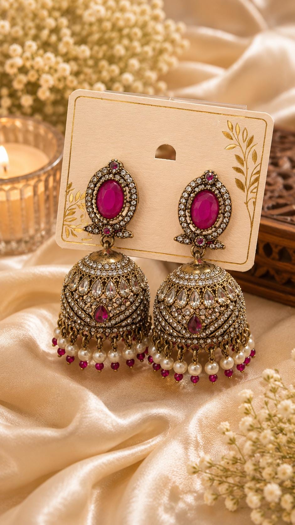 Oxidized Silver Jhumka Earrings | Indian Ethnic Statement Earrings | Boho Dangle Earrings | Navratri Jewelry | Gift for Her