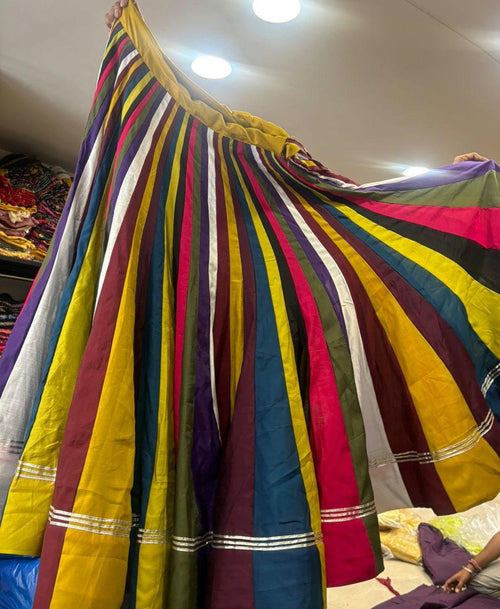 Mutilcolurskirt 100 kalli 20 m flair | Festive & Party Wear | Ishq by Isha