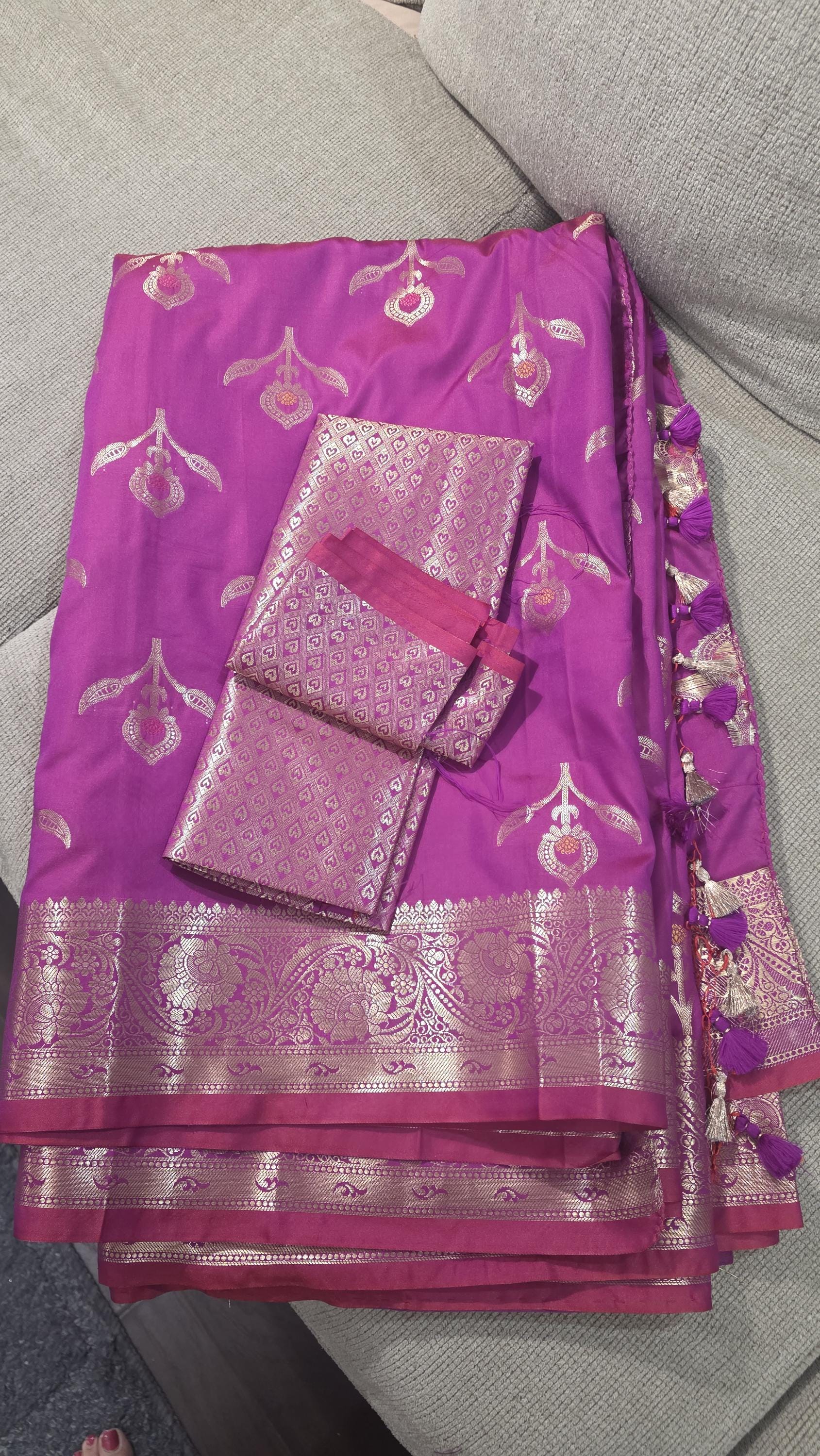 Elegant Pink banarasi Saree & Festive Wear