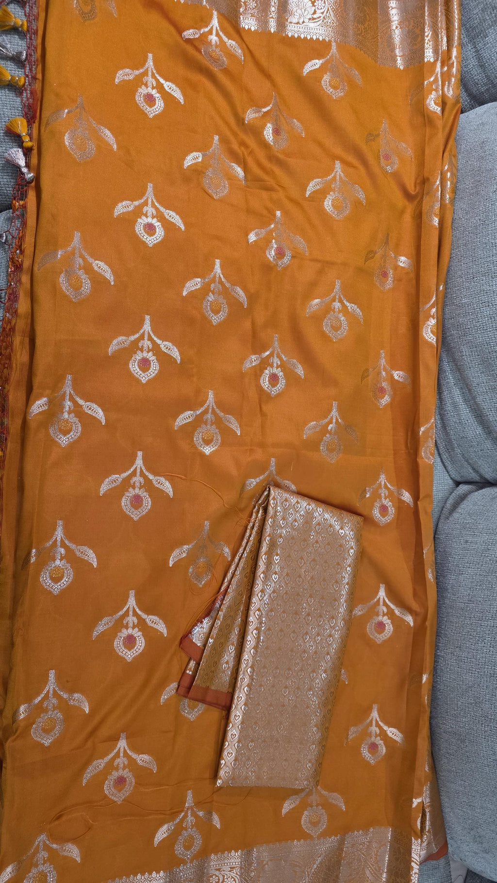 Elegant Orange banarasi Saree & Festive Wear
