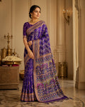 Exquisite Black patola Banarasi Saree Handwoven Elegance. Fall and Pico done