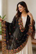 Rayon Cotton Embroidered Mirror Work Dupatta | Thread Work Ethnic Dupatta | Indian Traditional Dupatta for Women | Festive, Garba & Navratri