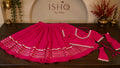 Garba Print Lehenga |Pink Ethnic Skirt | Navratri Ghagra Choli | Handmade Indian Festival Outfit