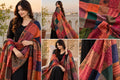 Multicolour Patchwork Silk Dupatta | Handmade Indian Silk Dupatta | Boho Patchwork Shawl | Colorful Ethnic Stole | Wedding & Festive Dupatta