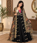 Black Designer Lehenga Choli Set | Indian Wedding Lehenga | Embroidered Blouse & georgette Dupatta | Garba Navratri Outfit