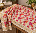 White Handmade , Handwoven , Elegant vibrant & Authentic Multicolour Phulkari Dupatta / Indian Scarf. Hand embroidered