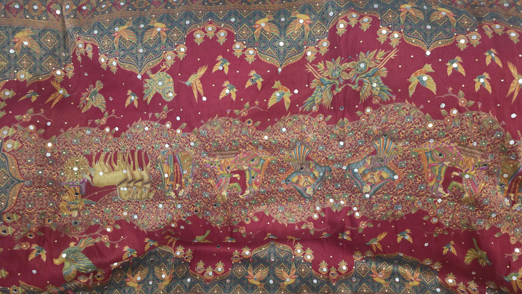 Pink multicolour dupatta Handmade , Handwoven , Elegant vibrant & Authentic