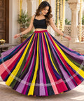 Mutilcolurskirt 100 kalli 20 m flair | Festive & Party Wear | Ishq by Isha
