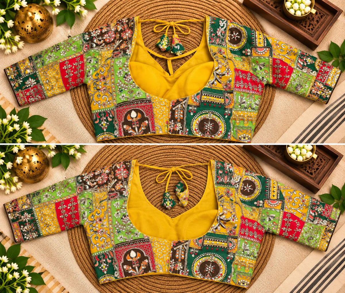 Printed Indian Blouse | Ready to Wear Saree Blouse | Ethnic Blouse | Garba & Navratri Blouse | Indian Traditional Wear