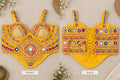 Yellow Hand Embroidered Garba Blouse | Gujarati Chaniya Choli Blouse | Mirror Work & Cowrie Shell Blouse | Navratri 2026 | Handmade Ethnic