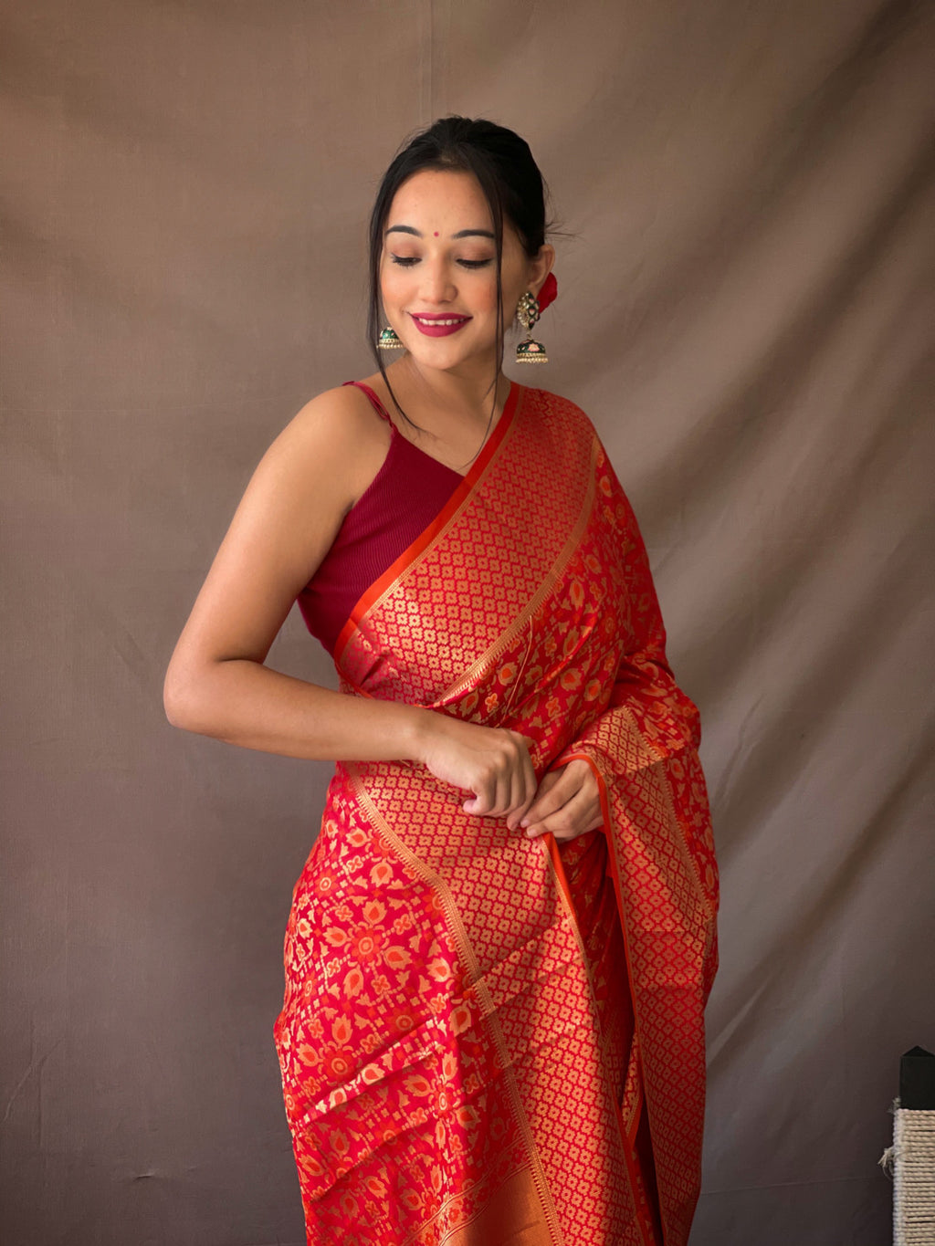 Patola silk saree with zari weaving work
