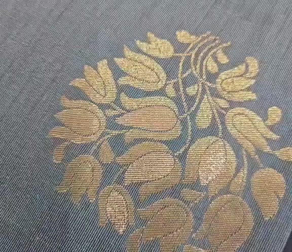 Greyish Blue  Banarasi Saree