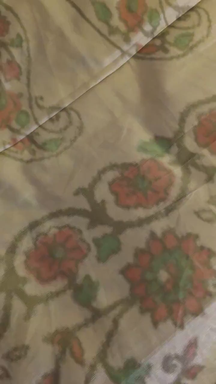 Pista green Banarasi Saree