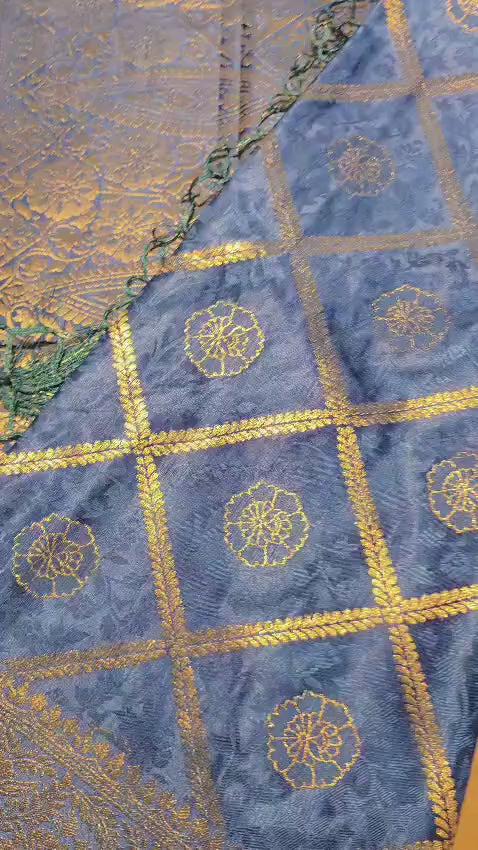 Elegant Blue banarasi Saree & Festive Wear