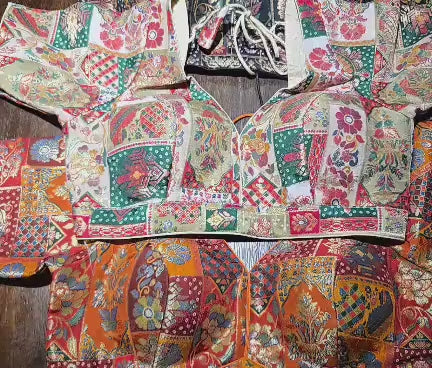 Handcrafted Indian Blouse | Festive Saree Blouse Mirror Work Blouse Wedding & Navratri Choli | Ethnic Designer Blouse for Women B29,B30,B32