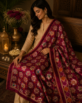 Handmade , Handwoven , Elegant vibrant & Authentic Multicolour Phulkari Dupatta / Indian Scarf. Hand embroidered