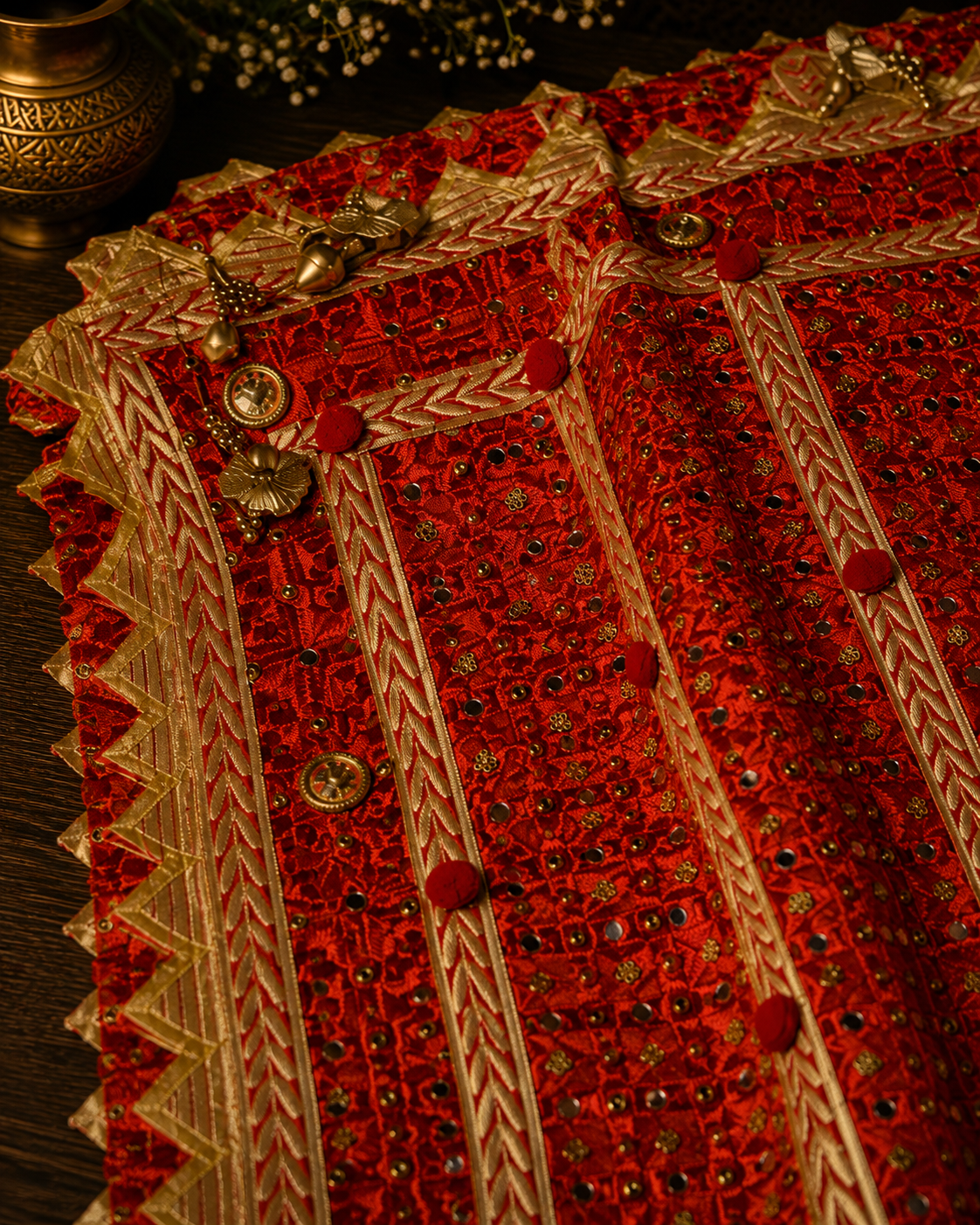 Handmade , Handwoven , Elegant vibrant & Authentic Multicolour Phulkari Dupatta / Indian Scarf. Hand embroidered