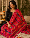 Handmade , Handwoven , Elegant vibrant & Authentic Multicolour Phulkari Dupatta / Indian Scarf. Hand embroidered